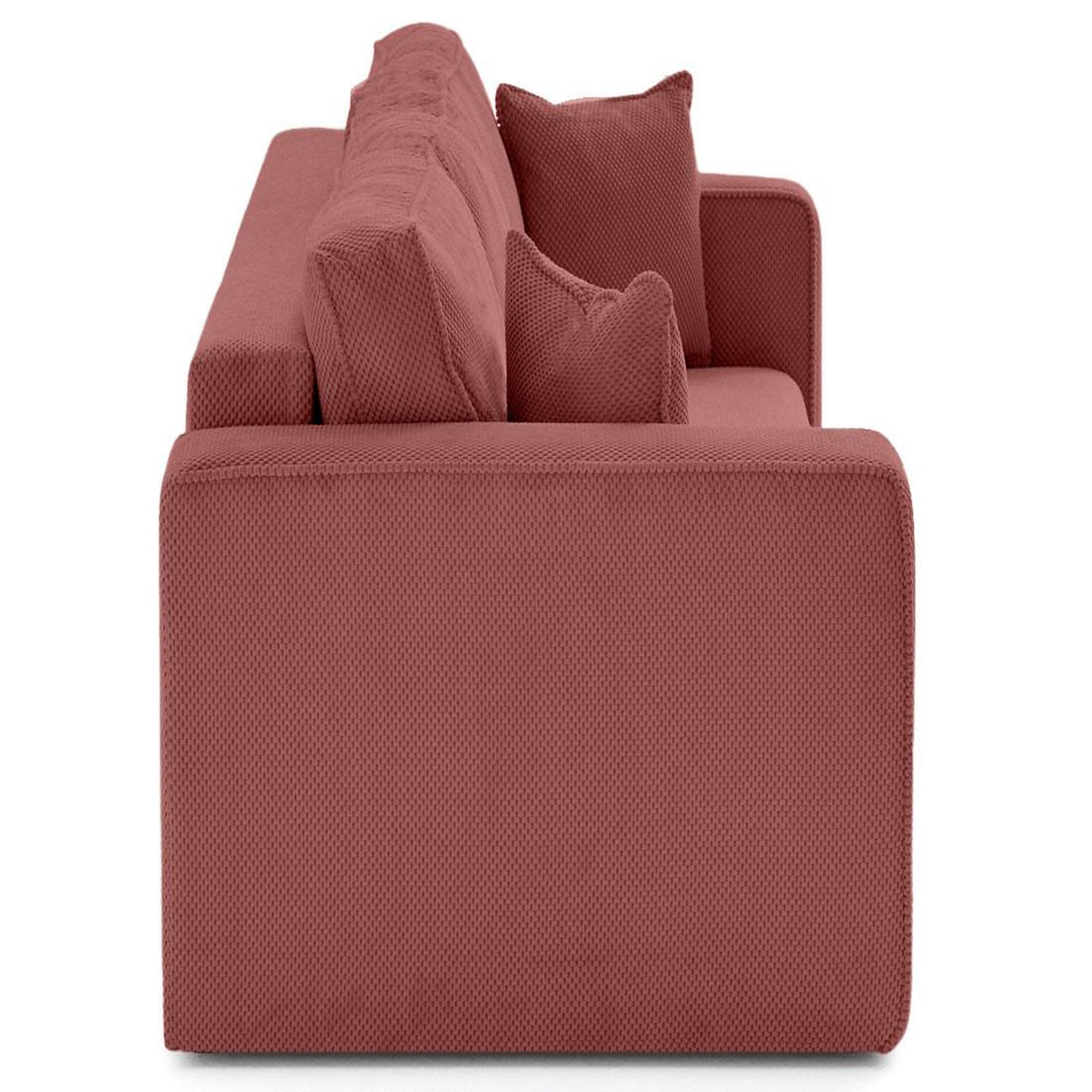 Voir la diapositive 5 : BEST MOBILIER Topaze - canapé droit 3 places convertible avec coffre en velours texturé