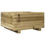 Voir la diapositive 2 : VIDAXL Jardiniere 50x50x26,5 cm bois de pin impregne