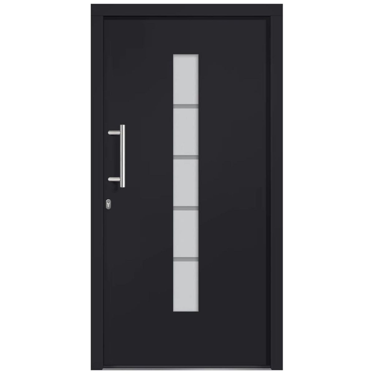 VIDAXL Porte d'entree Aluminium et PVC Anthracite 110x210 cm