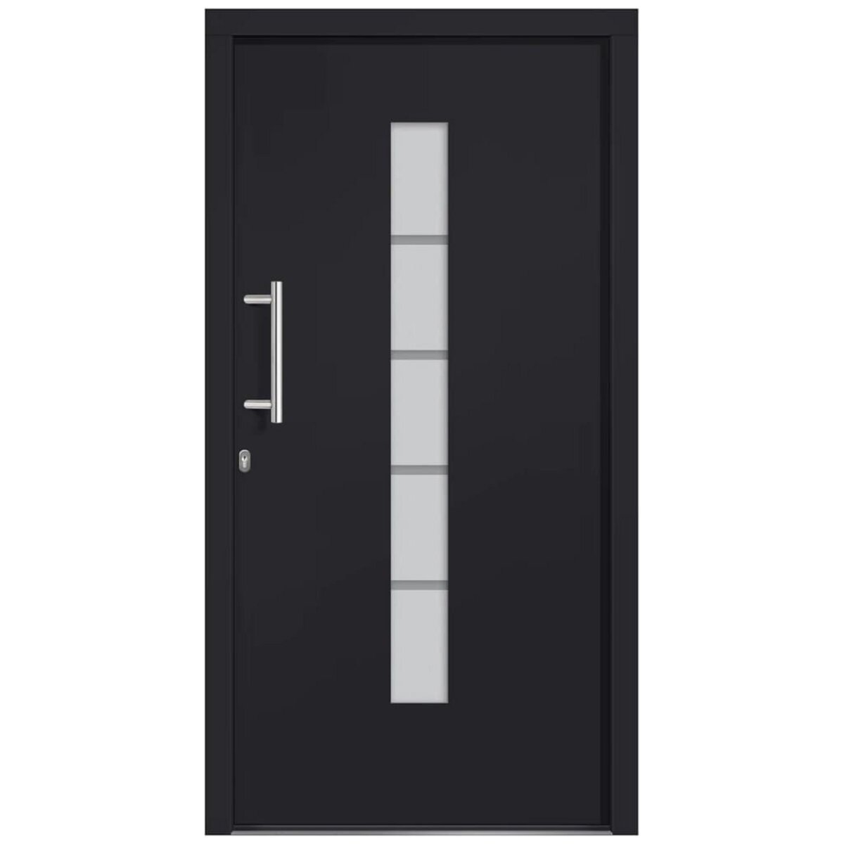 VIDAXL Porte d'entree Aluminium et PVC Anthracite 110x210 cm