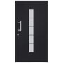 Voir la diapositive 3 : VIDAXL Porte d'entree Aluminium et PVC Anthracite 110x210 cm
