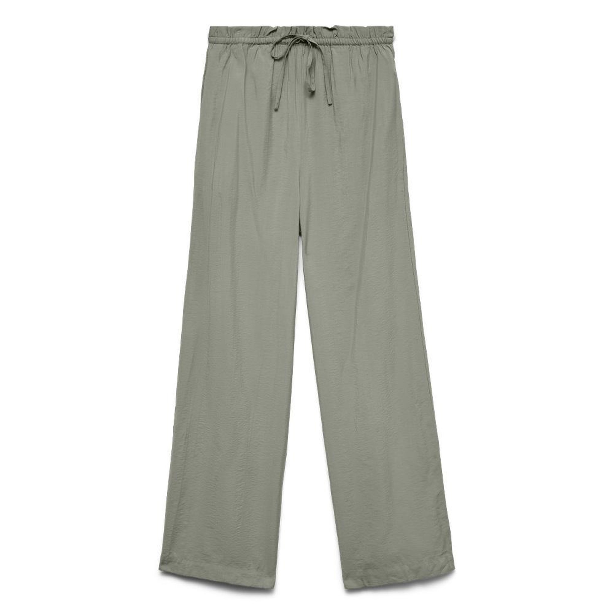 Vero Moda Pantalon fluide Vert Pale Femme Vero Moda Awbertha. Coloris disponibles : Vert