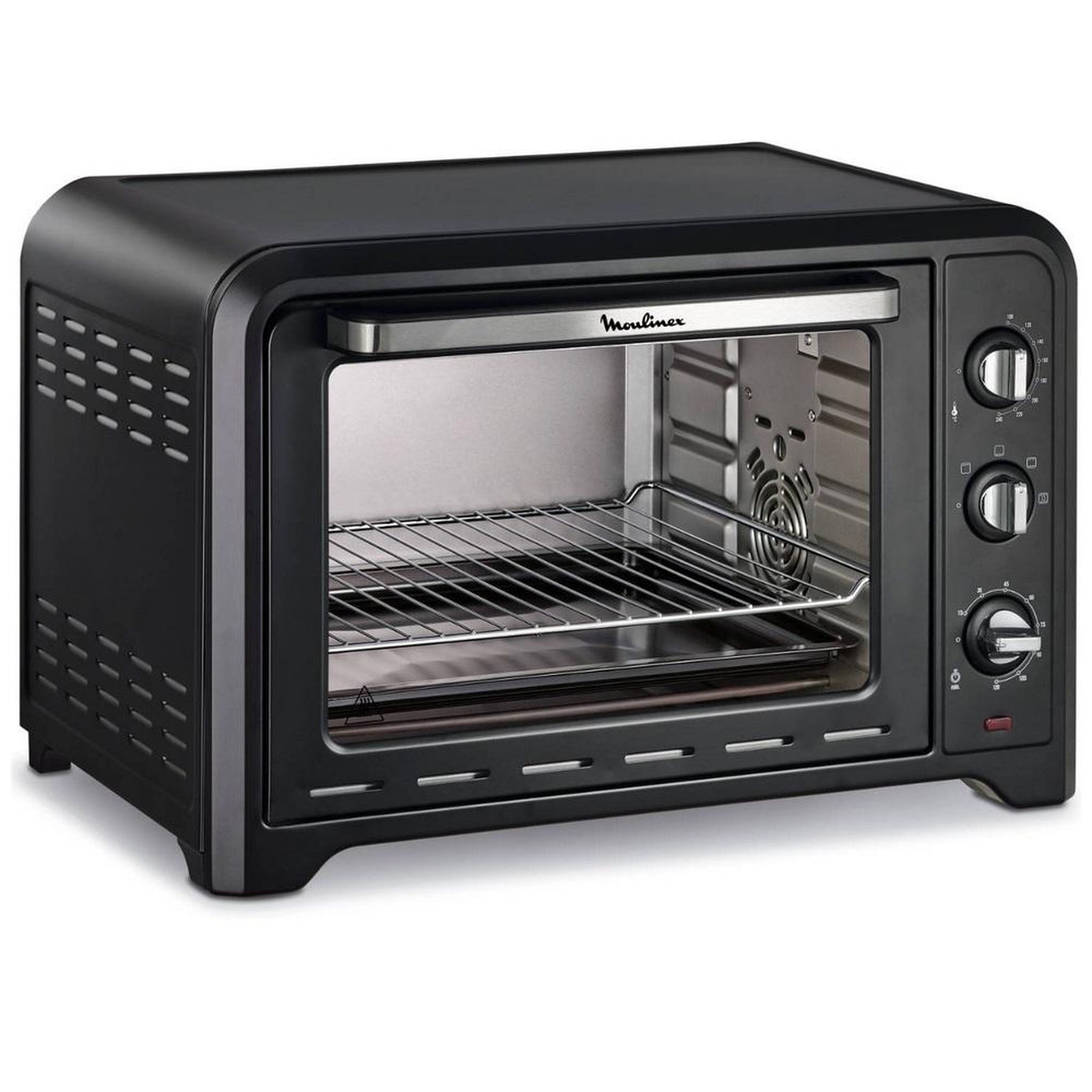 Voir la diapositive 2 : MOULINEX Four multifonction chaleur tournante 39l 2000w noir - OX484810