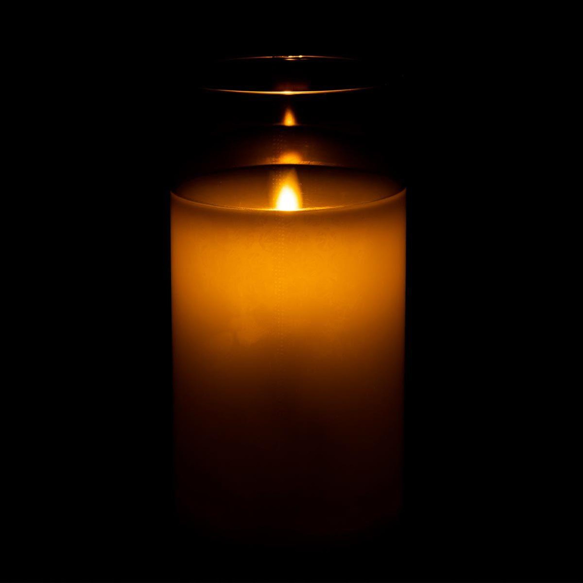 Voir la diapositive 3 : J-LINE Lampe à poser en verre led  bright  20cm gris