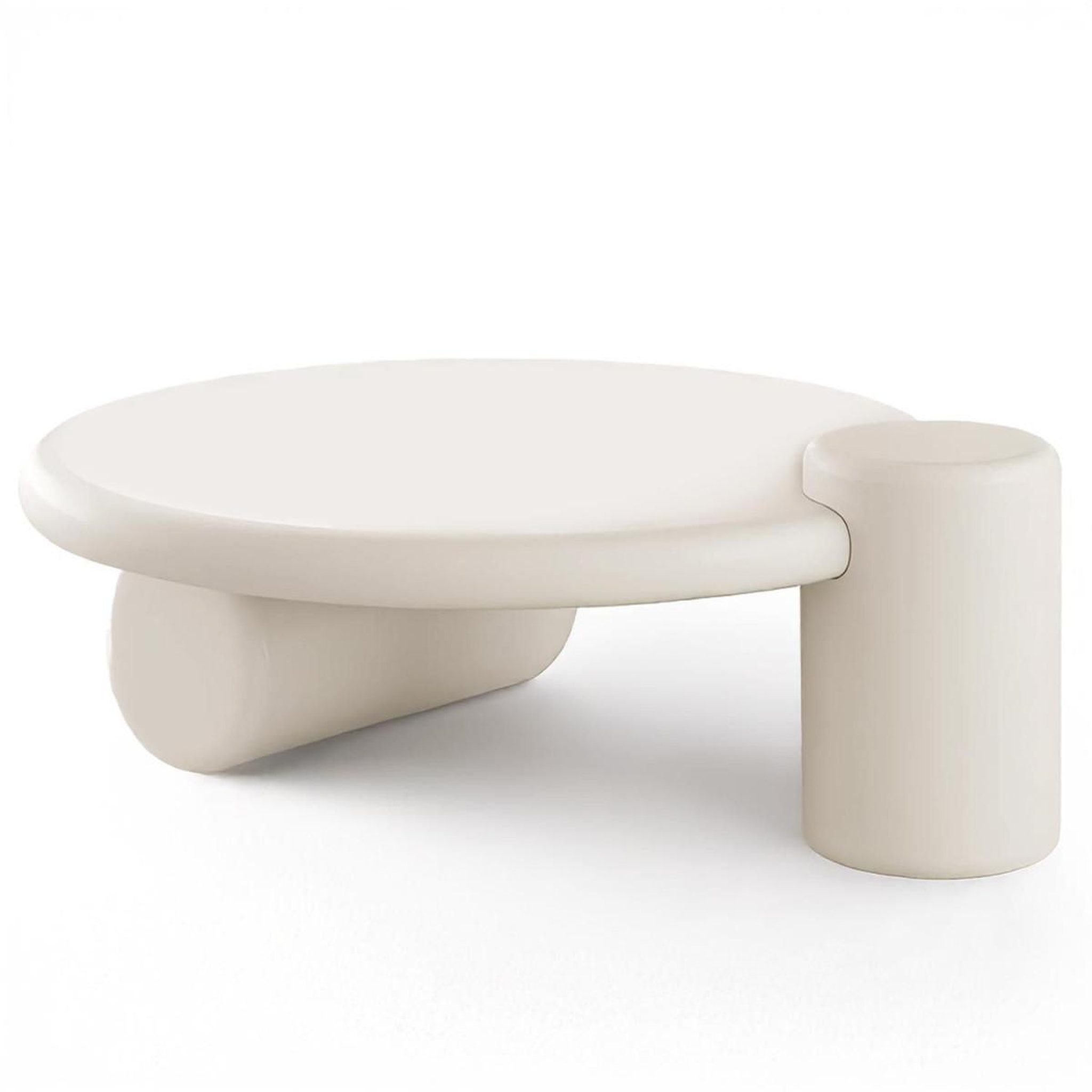 Paris Prix Table Basse Asymétrique  Eloy  100cm Crème
