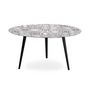 Voir la diapositive 4 : Paris Prix Table Basse 2 Covers  Natural  90cm Noir