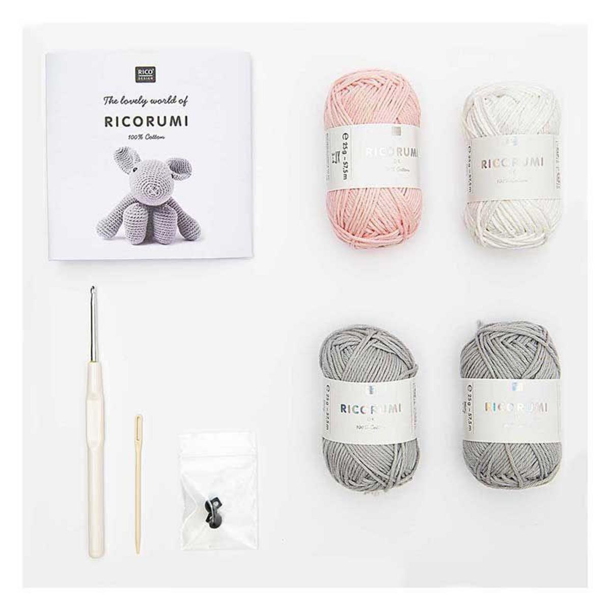 RICO DESIGN Set crochet Amigurumi Lapin - Ricorumi