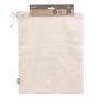 Voir la diapositive 2 : Paris Prix Lot de 2 Sacs Coton  Fruits Légumes  38cm Blanc