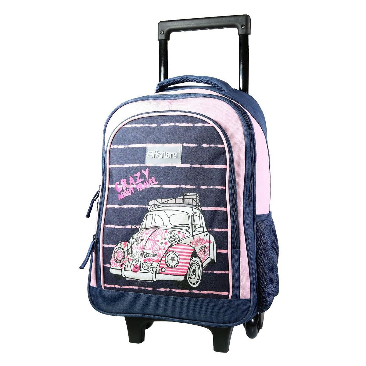 Bagtrotter BAGTROTTER Sac à dos à roulettes Offshore Bleu Voiture