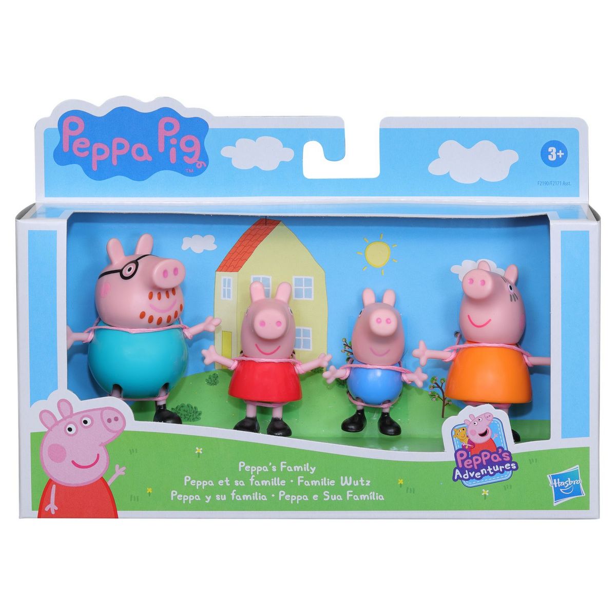 HASBRO Pack de 4 figurines Peppa Pig Tenue classique