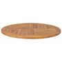 Voir la diapositive 3 : VIDAXL Dessus de table Bois de teck solide Rond 2,5 cm 80 cm