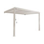 Voir la diapositive 1 : SWEEEK Pergola bioclimatique aluminium adossée lames orientables 4x3m Triomphe