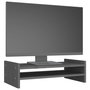 Voir la diapositive 4 : VIDAXL Support de moniteur Gris 50x27x15 cm Bois de pin solide