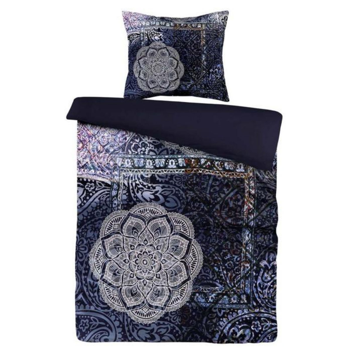 Paris Prix Parure de Lit 2 Pièces  Medley  140x200cm Bleu