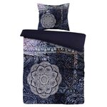 Paris Prix Parure de Lit 2 Pièces  Medley  140x200cm Bleu