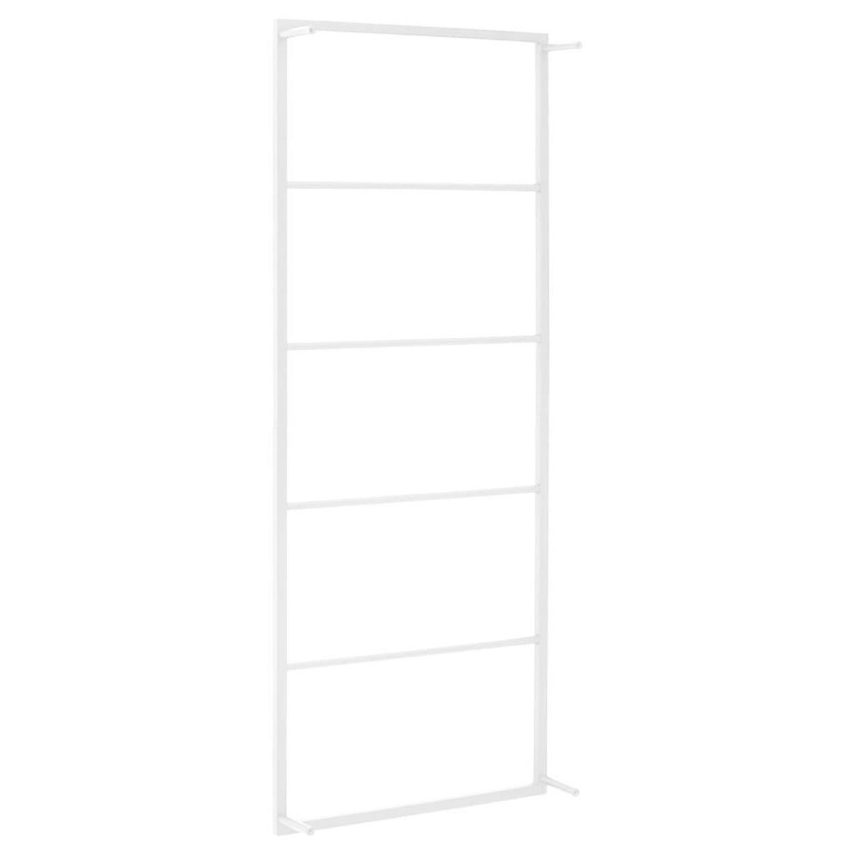 VIDAXL Porte-serviette Blanc 45x10x115 cm Acier