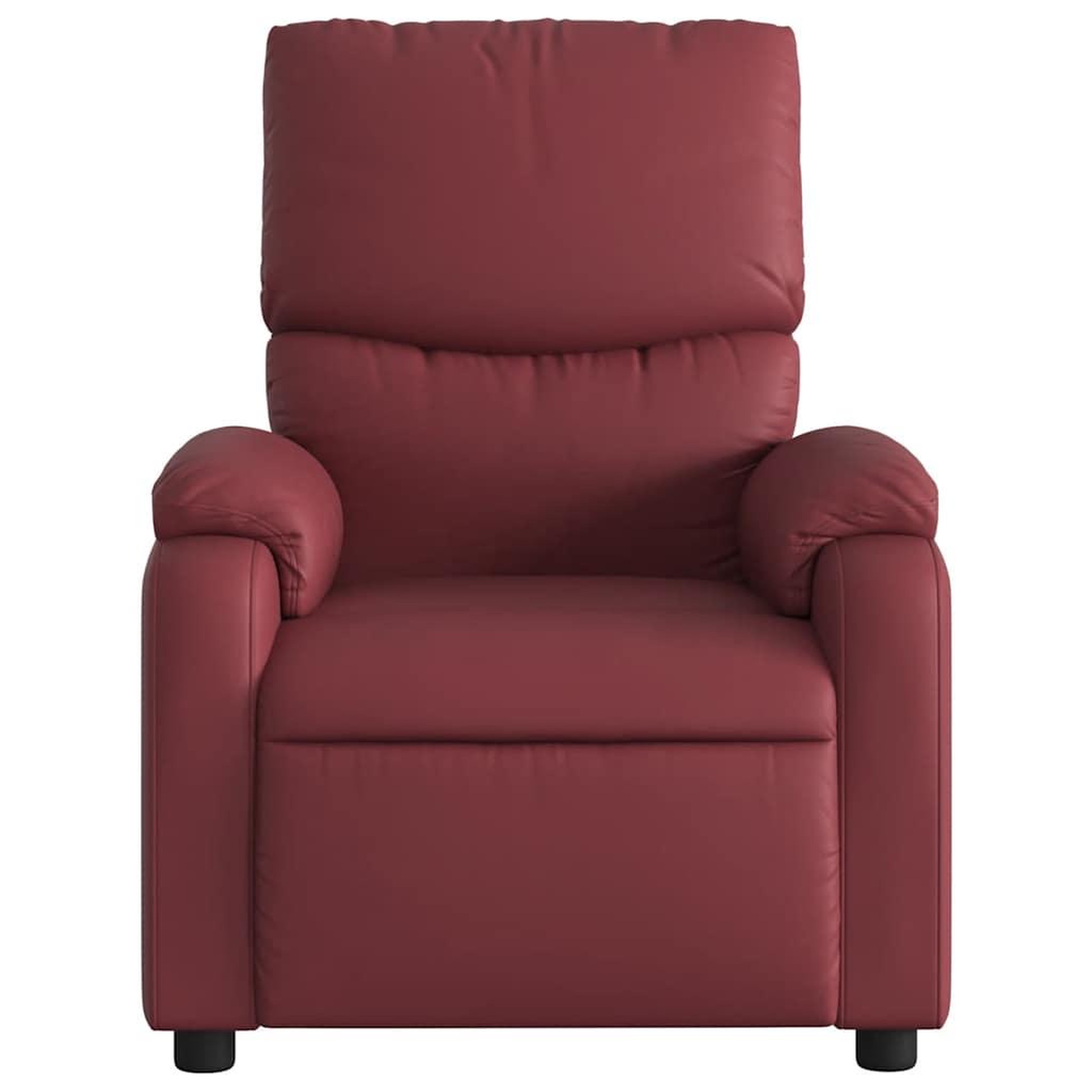 Voir la diapositive 4 : VIDAXL Fauteuil de massage inclinable Rouge bordeaux Similicuir