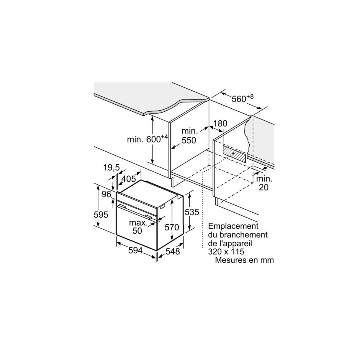 Neff Four intégrable multifonction 71l 60cm inox - B3ACE4AN3F