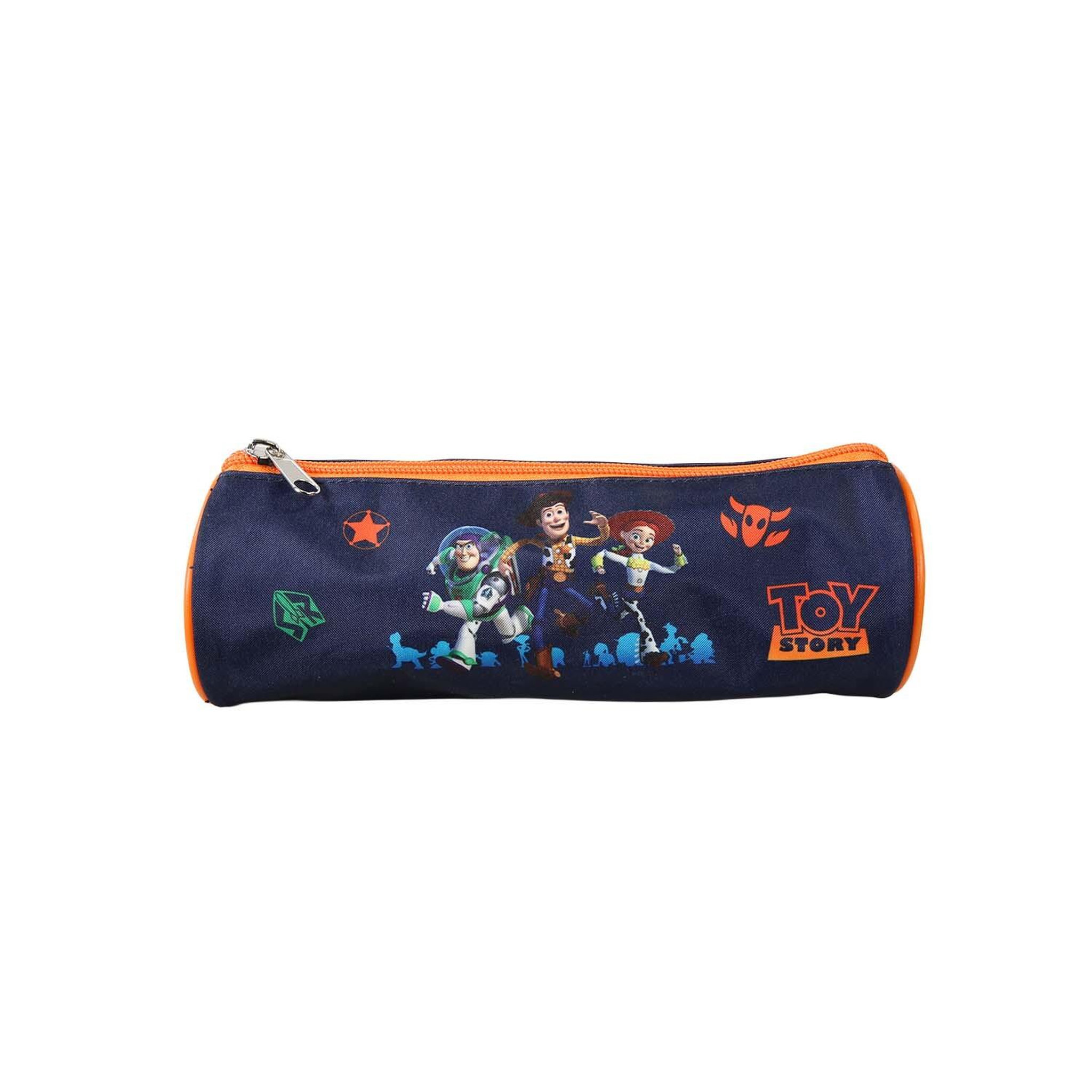 Bagtrotter Toy Story - Trousse scolaire ronde - Bleu / Orange - Garçon - 1 compartiment