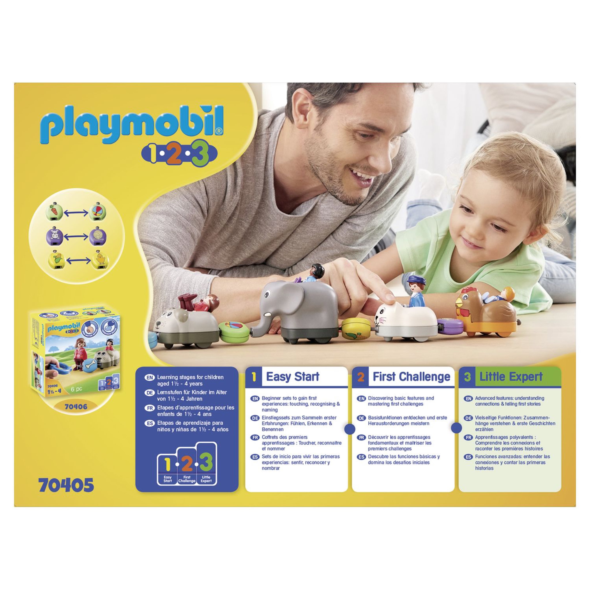 Voir la diapositive 3 : PLAYMOBIL 70404 - 1.2.3 - Cavalière avec cheval
