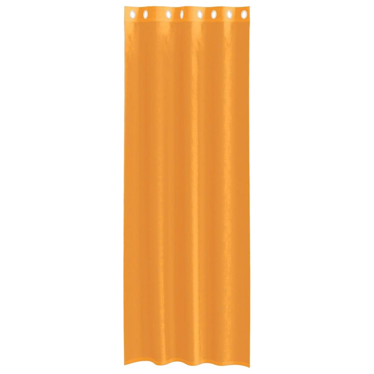 VIDAXL Rideaux en voile avec œillets 2 pcs orange 140x300 cm
