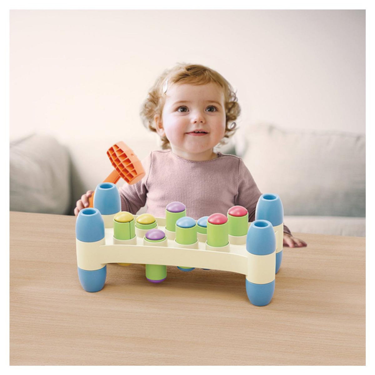 Quercetti Jeu du marteau Hammer Peggy -  - Trousselier