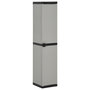 Voir la diapositive 1 : VIDAXL Armoire de rangement de jardin 3 etageres Gris/noir 34x40x168cm