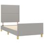 Voir la diapositive 4 : VIDAXL Cadre de lit sans matelas gris clair 80x200 cm tissu