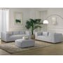 Voir la diapositive 3 : LISA DESIGN Stella - pouf en velours côtelé - style contemporain