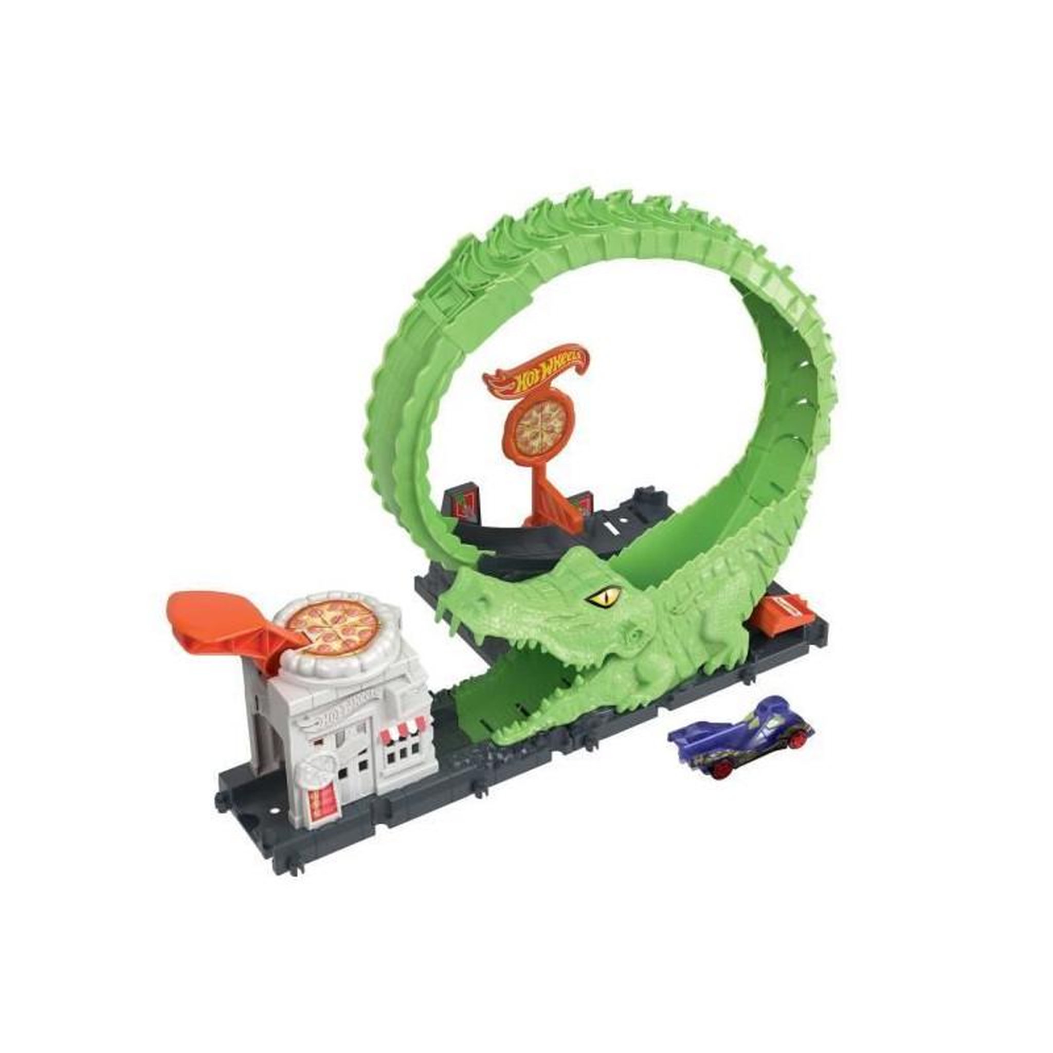 Hot Wheels Hot Wheels-Looping Attaque de l'Alligator-Coffret, 1 voiture incluse - Hot Wheels - HKX39