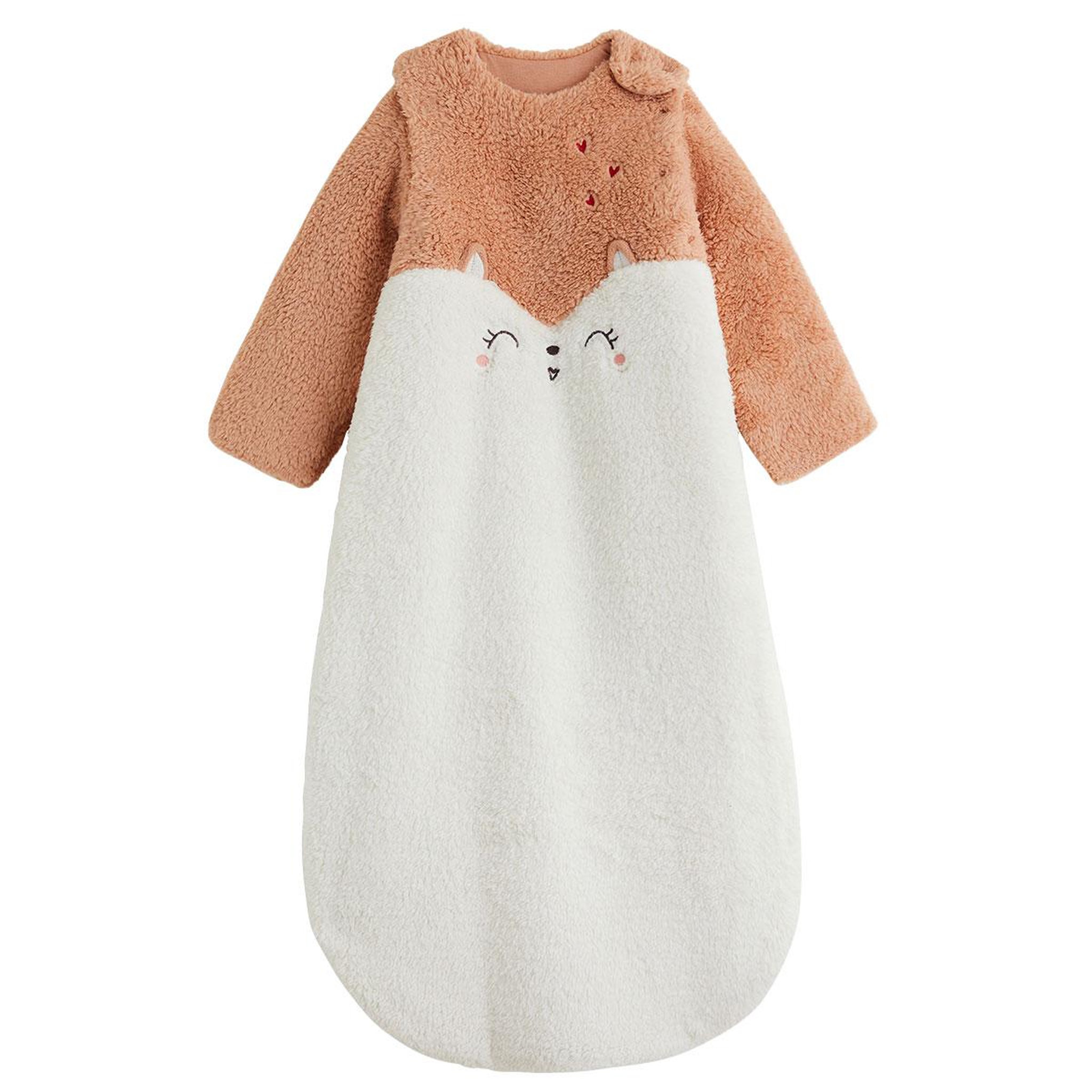 PETIT BEGUIN Gigoteuse d'hiver en velours avec manches amovibles aimée. Coloris disponibles : Rose