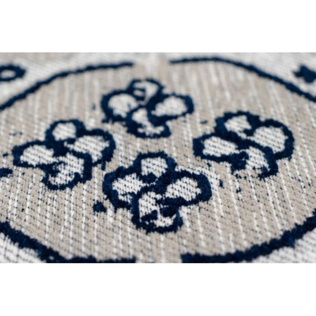 Paris Prix Tapis Imprimé Rétro  River  Gris & Noir