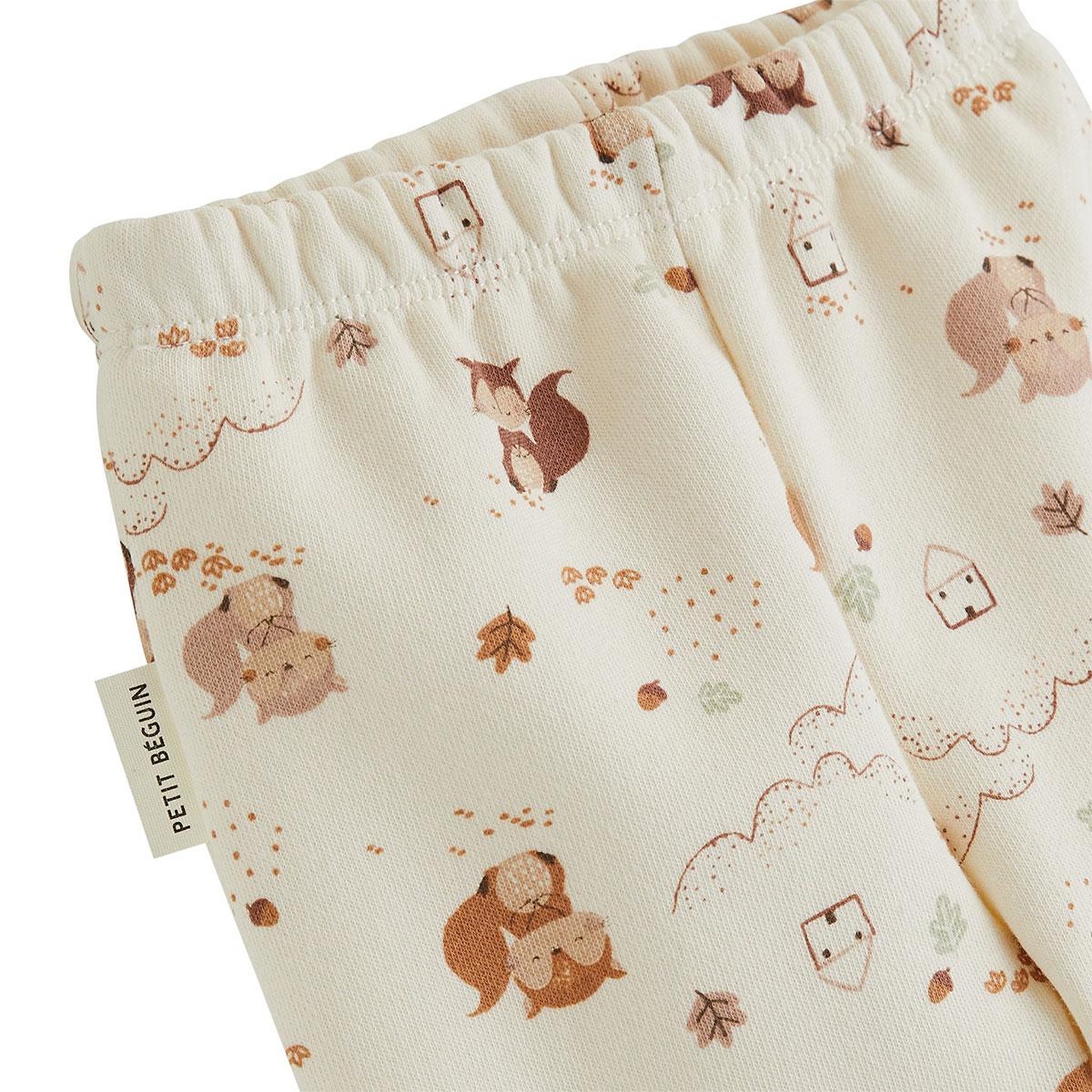 Voir la diapositive 4 : PETIT BEGUIN Ensemble bébé gilet croisé et pantalon avec pieds en molleton caramel