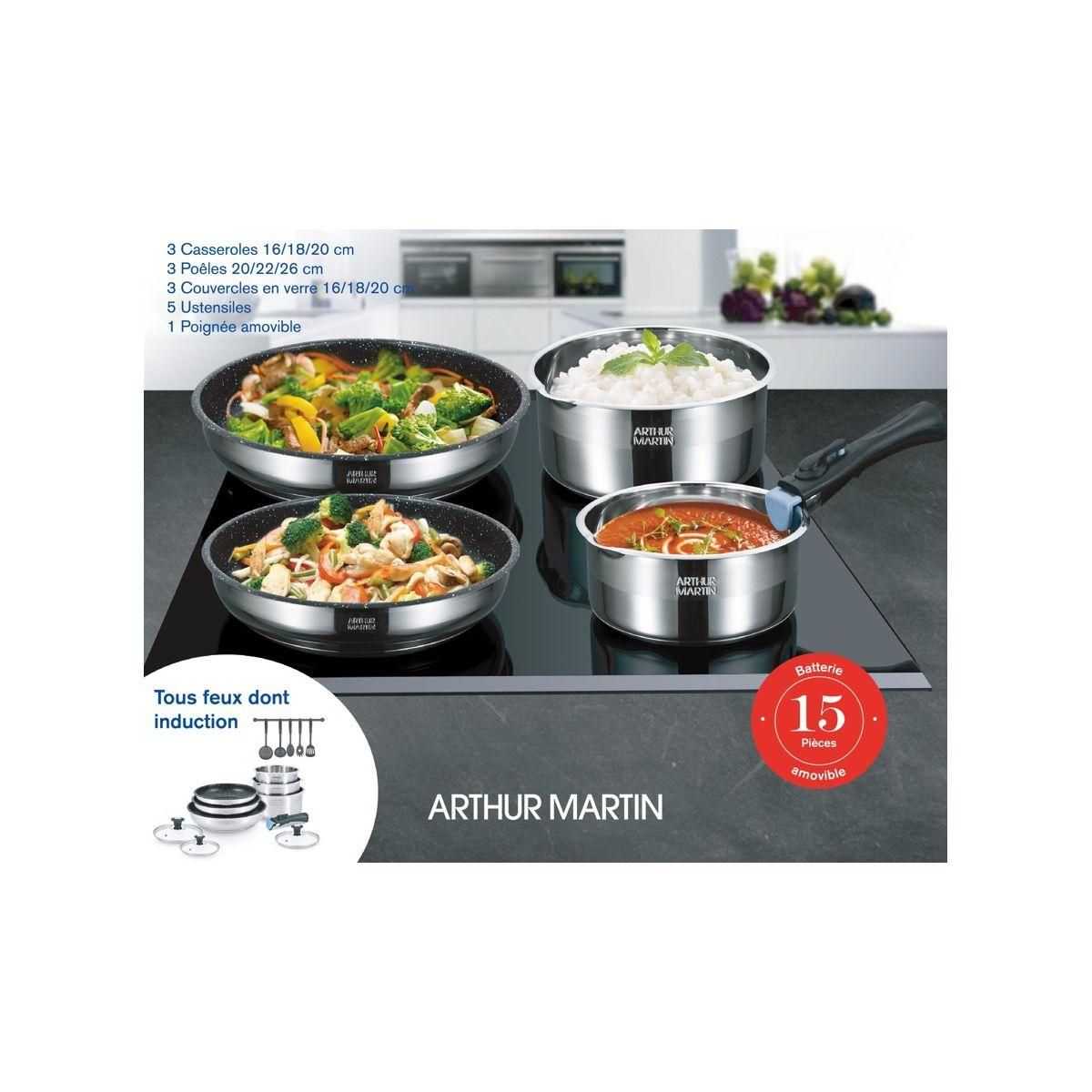 ELECTROLUX Batterie de cuisine 15 pcs amovible