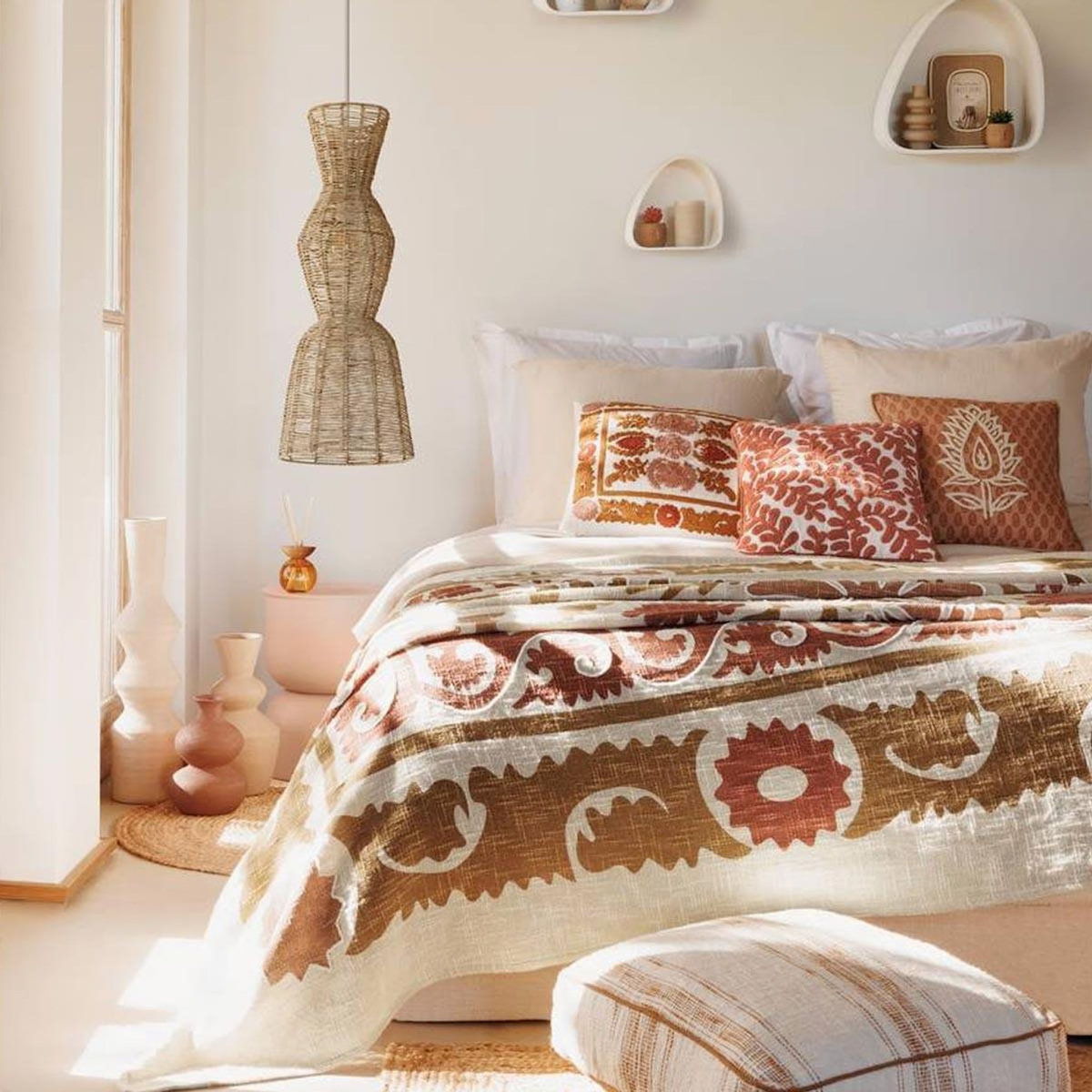 ATMOSPHERA Dessus de Lit  Sienna  240x260cm Terracotta