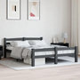Voir la diapositive 2 : VIDAXL Cadre de lit sans matelas gris fonce pin massif 120x200 cm