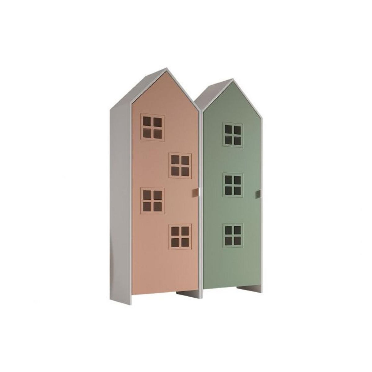 Vipack Combinaison D'armoires 2 Parties Casami Bruges rose vert