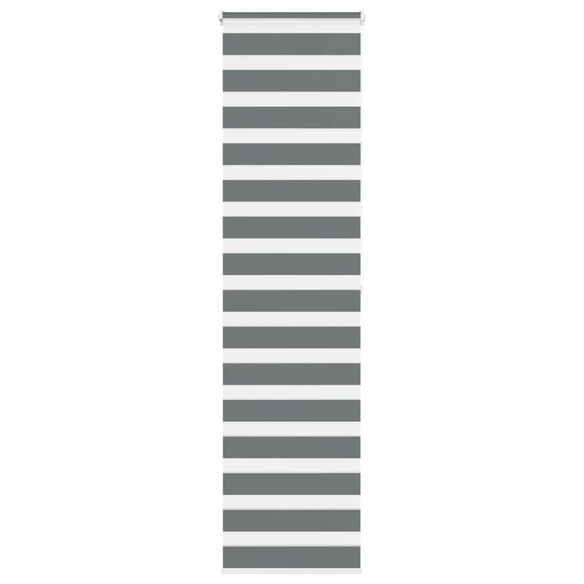 VIDAXL Store zebre gris fonce largeur du tissu 50,9 cm polyester