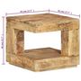 Voir la diapositive 6 : VIDAXL Table basse 45x45x40 cm Bois de manguier massif