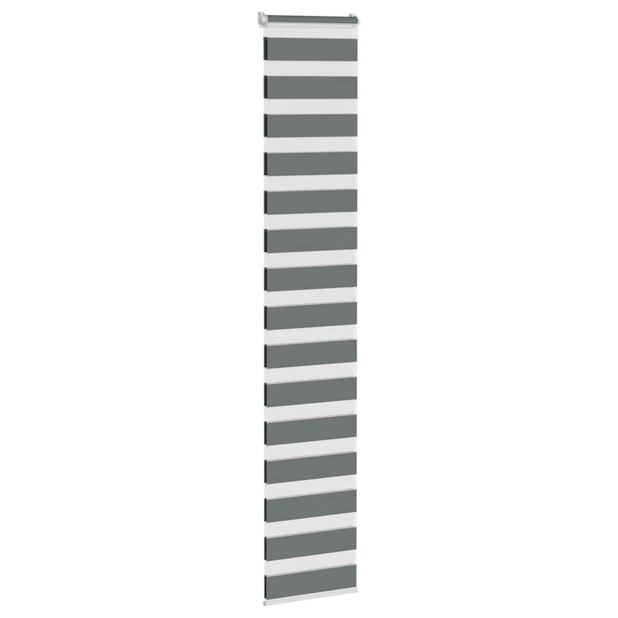 Voir la diapositive 3 : VIDAXL Store zebre gris fonce largeur du tissu 35,9 cm polyester
