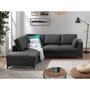 Voir la diapositive 2 : LISA DESIGN Tala - canapé d'angle gauche - convertible - 5 places - en tissu