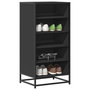 Voir la diapositive 1 : VIDAXL Etagere a chaussures noir 48x38x97,5 cm bois d'ingenierie