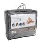 Voir la diapositive 2 : Gentle Couette unie double face 240x220 cm microfibre marron