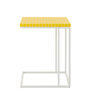 Voir la diapositive 2 : Paris Prix Table d'Appoint à Carreaux  Spia  60cm Jaune & Blanc