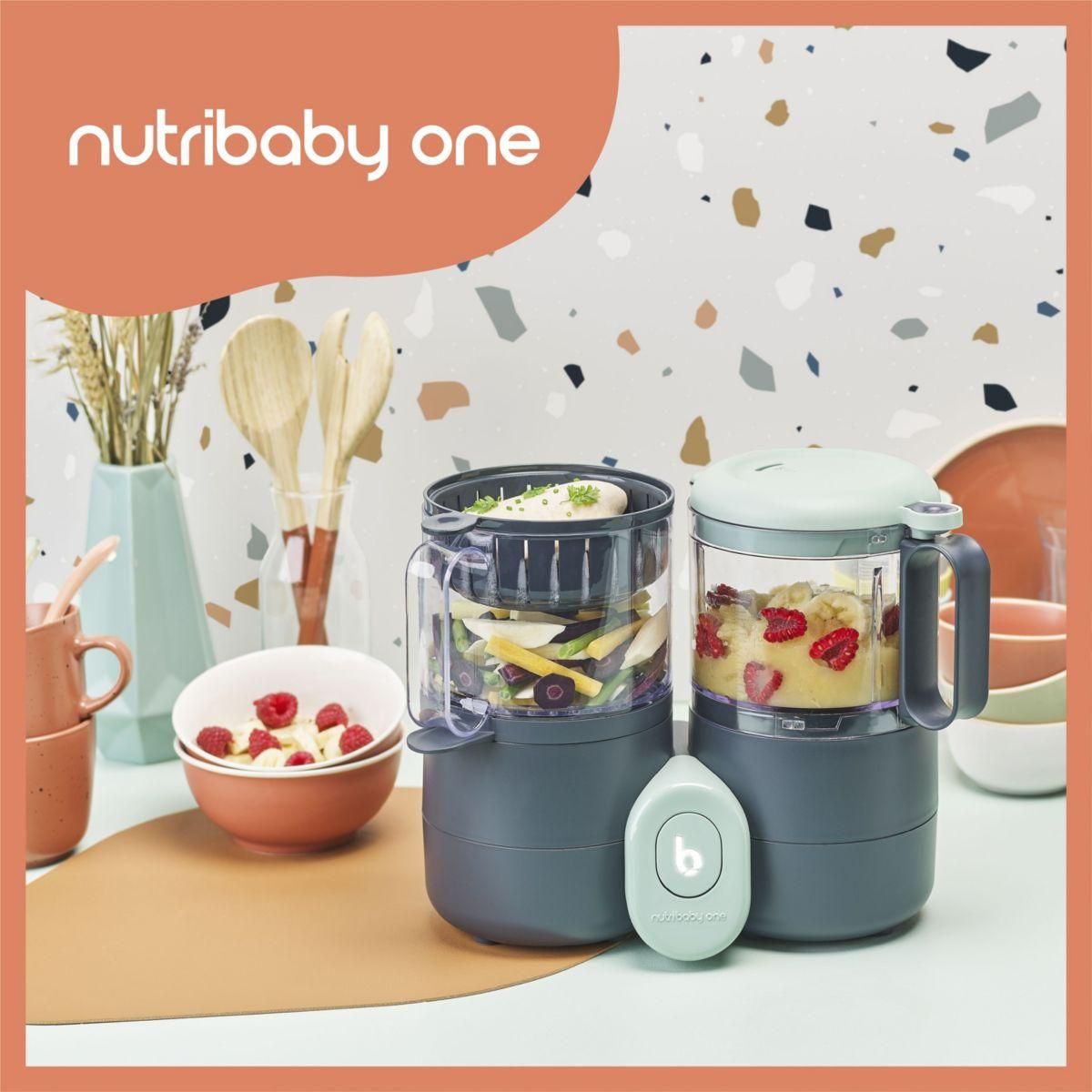 BABYMOOV Mixeur Cuiseur Bébé Nutribaby one /2 babybols/1 cuillère