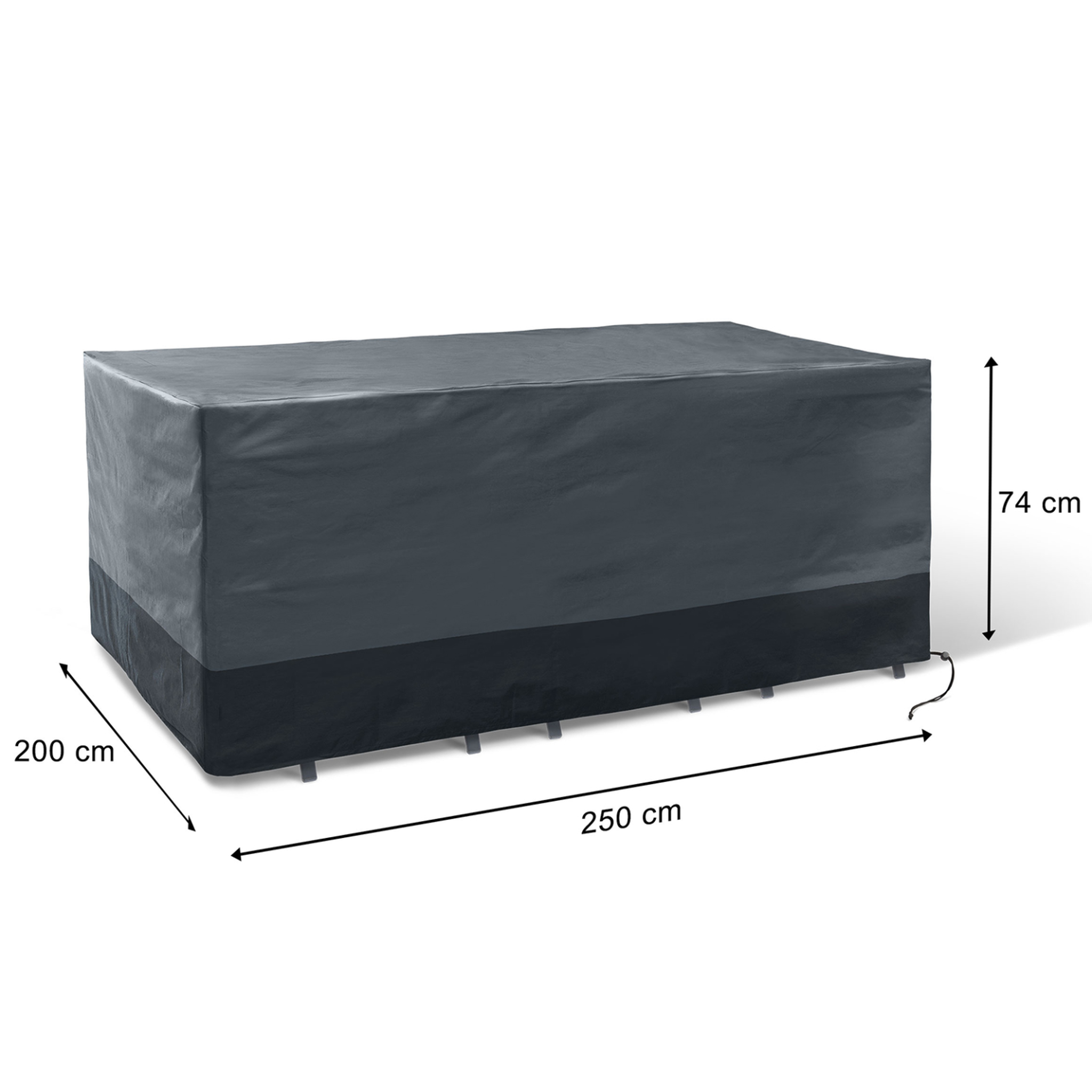 Voir la diapositive 5 : ID MARKET Housse de protection pour table de jardin rectangulaire 250 x 200 x 74 cm