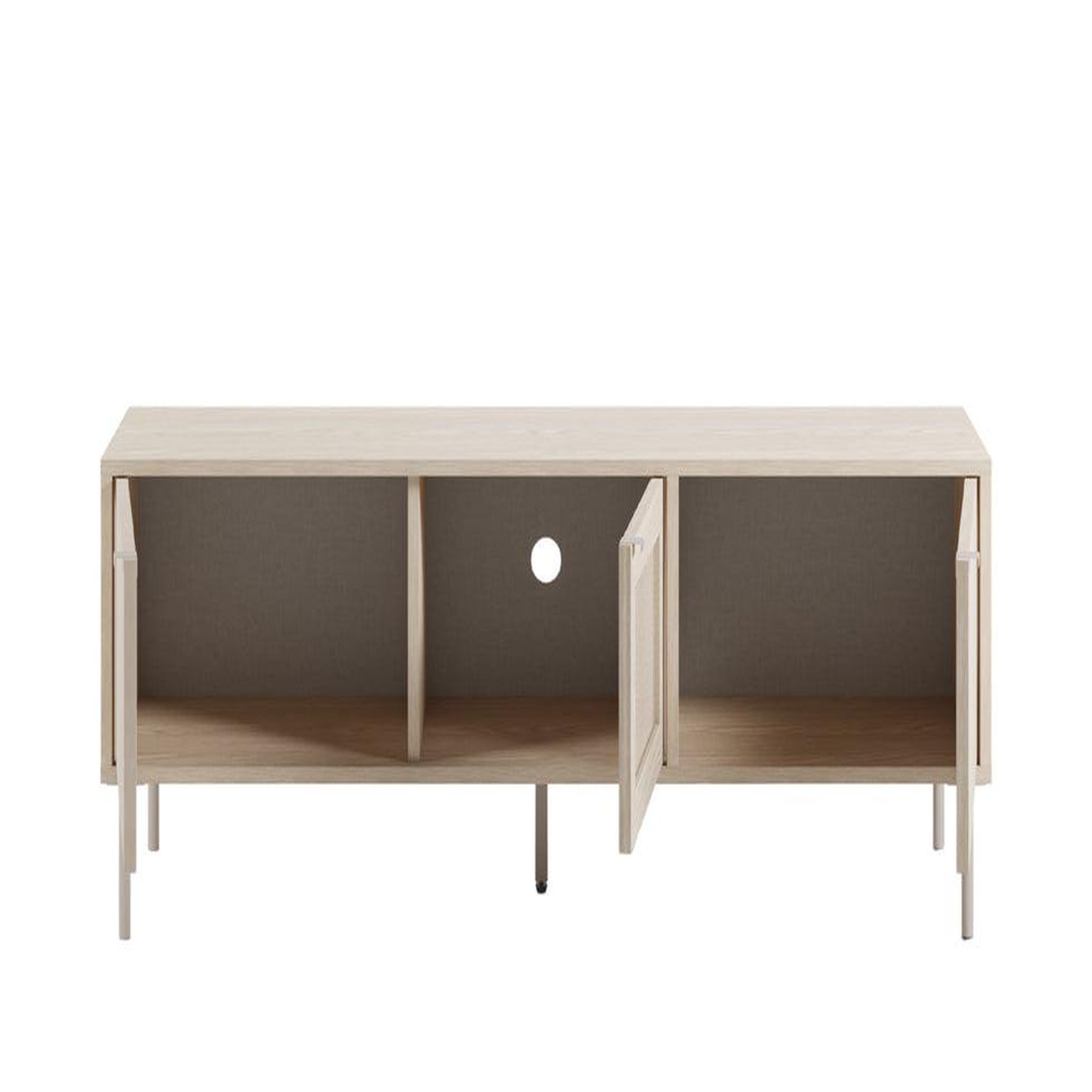 Voir la diapositive 5 : CASANOVA PARIS Vira - meuble tv 140cm en mélamine beige