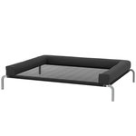 PAWHUT Transat pour animaux - lit pour chien - lit à pieds pour chien avec contour coussin dim. 130 x 90 x 30 cm - noir