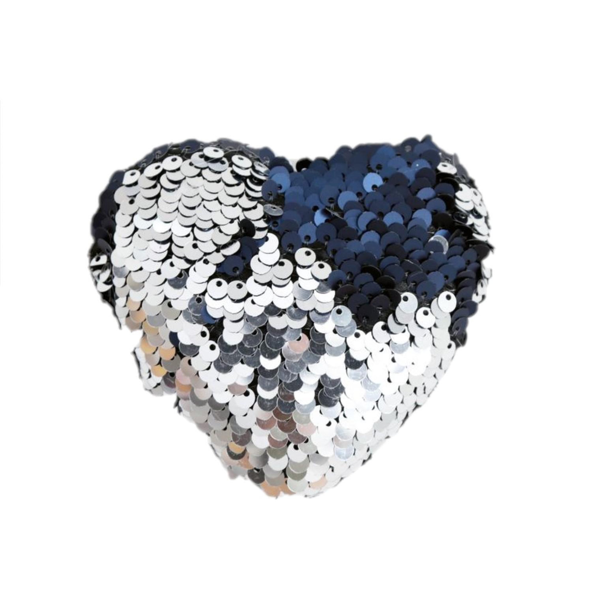 HEART OF THE HOME Décoration pour sapin de Noël en sequin Cœur