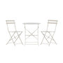 Voir la diapositive 4 : Paris Prix Ensemble Table de Jardin & 2 Chaises  Tao  71cm Beige